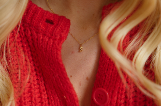 The Bubble Initial Charm Necklace